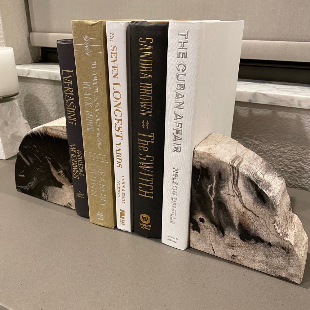Decorative Hard Cover Books black/brown/white/gold